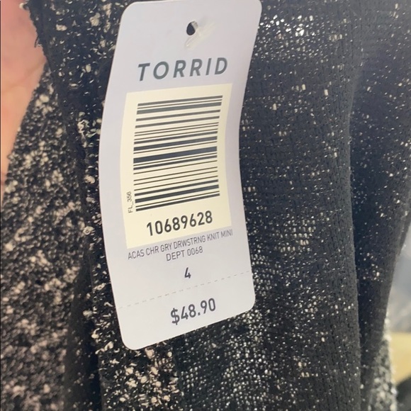Torrid KNIT DRAWSTRING STRETCHY MINI SKIRT size 4X NWT - Picture 3 of 4